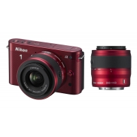 Nikon 1 J2 Compact System Camera with 10-30mm & 30-110mm Double Lens Kit ( Any Colour)