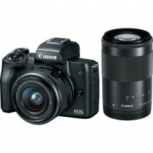 Canon EOS M50 Digital Camera with EF-M 15-45mm STM & 55-200mm STM Twin Lens