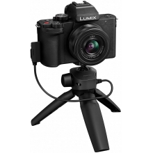 Panasonic LUMIX DC-G100/G110 VEB-K Vlogging Camera with LUMIX G Vario 12-32 mm f3.5-5.6 Lens and SHGR1 Tripod Grip
