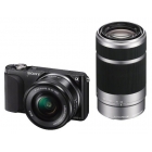 Sony NEX-3NY Interchangeable Lens Camera (16-50mm power zoom & 55-210mm telephoto zoom lenses)