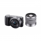 Sony NEX-C3DB Compact Digital Camera System - Black (16.2MP, With 18-55mm & 16mm F2.8 Wide Angle Lens)